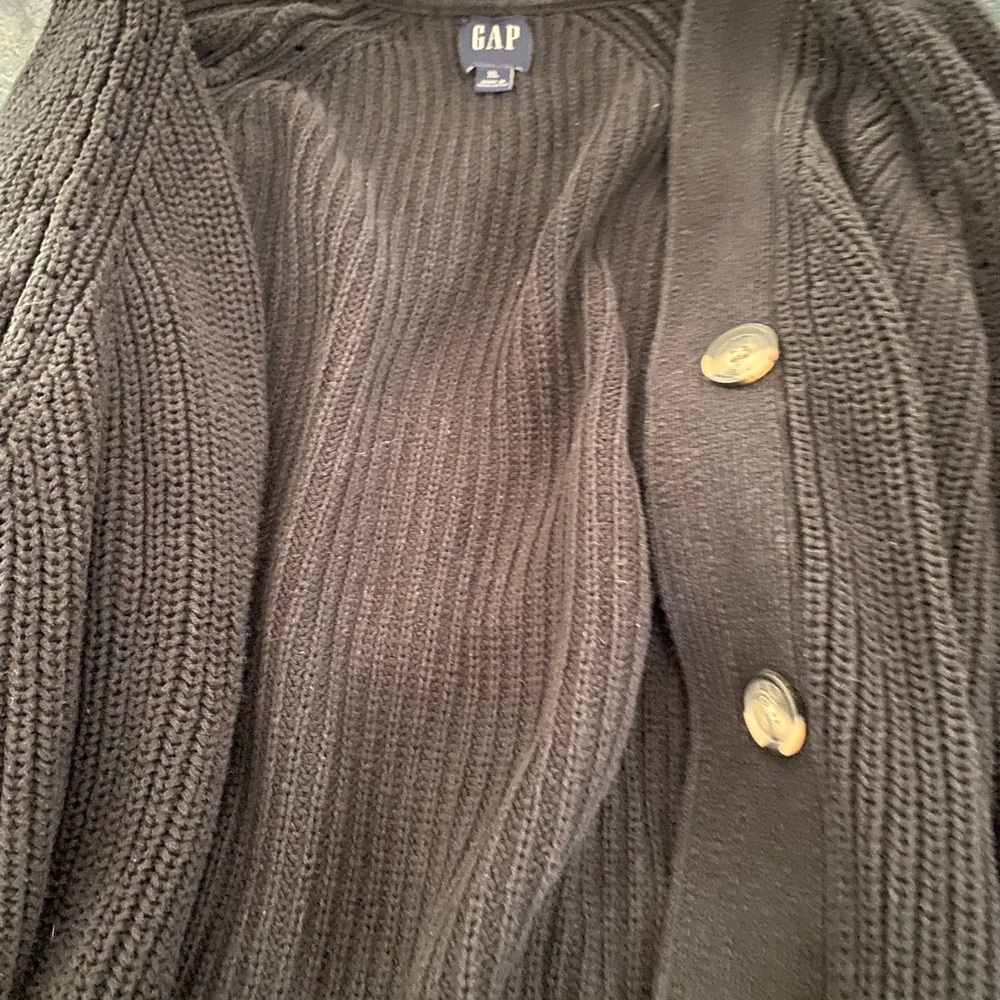 GAP Men's Charcoal Cardigan Sweater